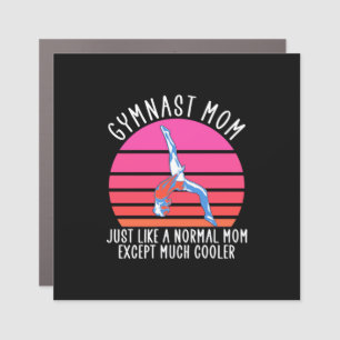 Gymnast Mom Car Magnet
