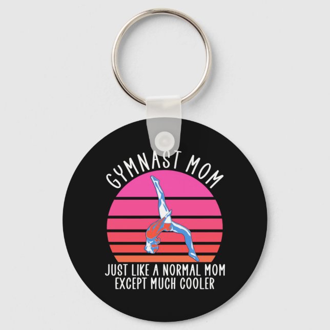 Gymnast Mom Keychain (Front)