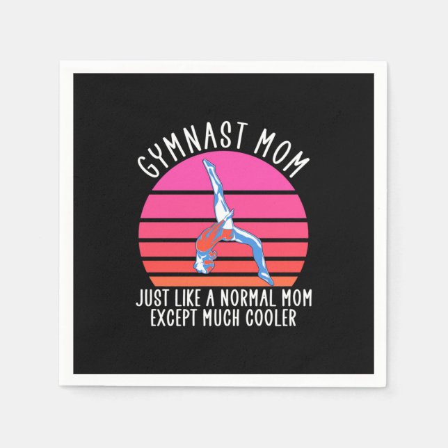 Gymnast Mom Napkins (Front)