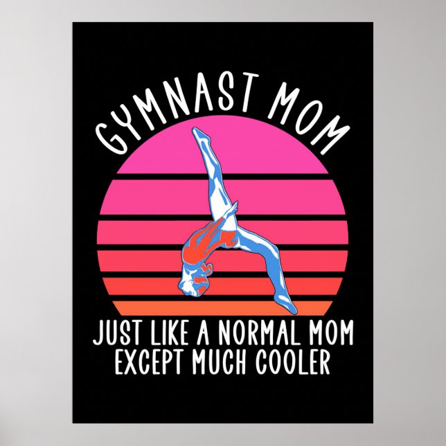 Gymnast Mom Poster (Front)