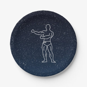 Gymnast Muscles Minimal Paper Plates