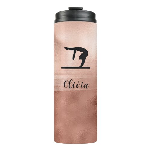 Gymnast on Beam Shades of Pink Thermal Tumbler