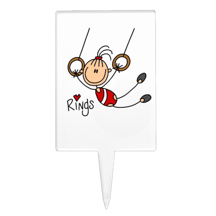 Gymnast on Rings Cake Toppers