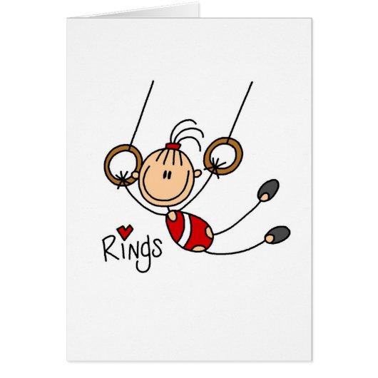 Gymnast on Rings Cards (Front)