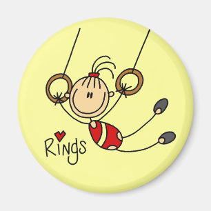 Gymnast on Rings Magnet