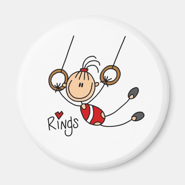 Gymnast on Rings Magnet (Front)