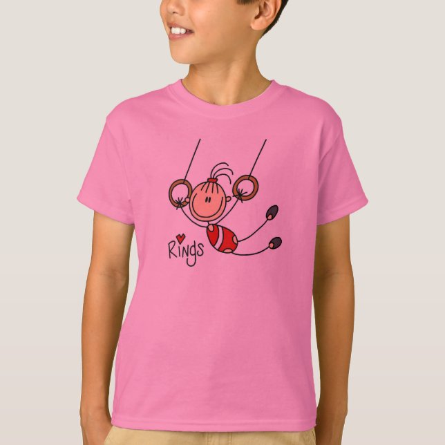 Gymnast on Rings T-Shirt (Front)