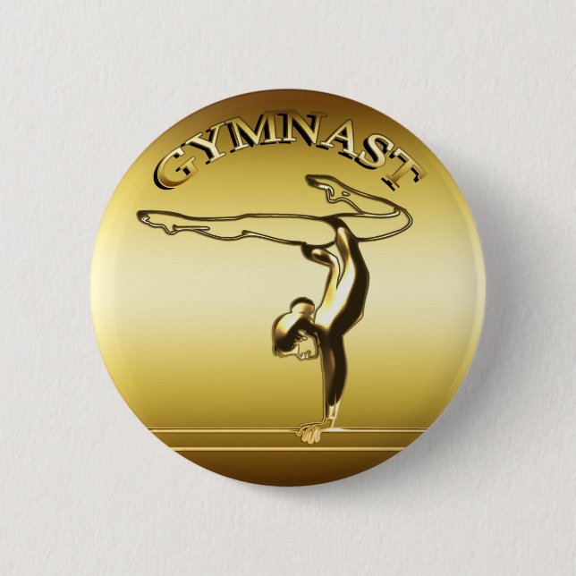 GYMNAST PINBACK BUTTON (Front)