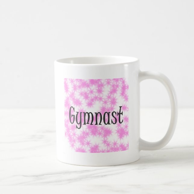 Gymnast Pink and White Coffee Mug (Right)