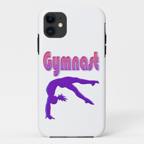 Gymnast Power Tumbling Purple Metallic iPhone 11 Case