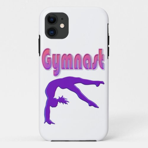 Gymnast Power Tumbling Purple Metallic iPhone 11 Case