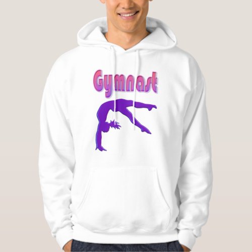 Gymnast Power Tumbling Purple Metallic Hoodie