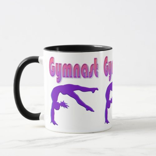 Gymnast Power Tumbling Purple Metallic Mug
