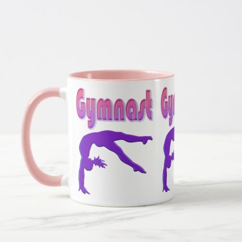 Gymnast Power Tumbling Purple Metallic Mug