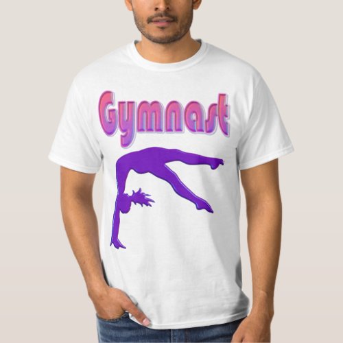 Gymnast Power Tumbling Purple Metallic T_Shirt