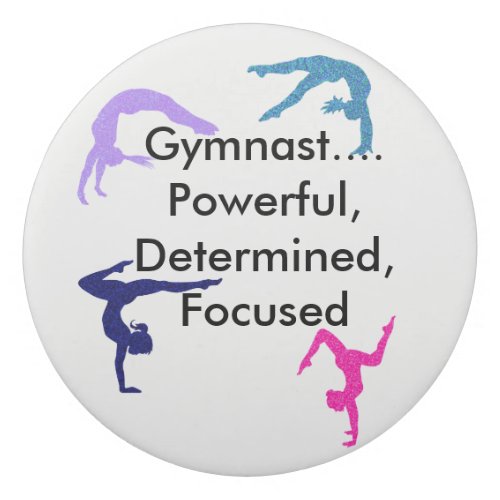 Gymnast Powerful Determined Focused Eraser