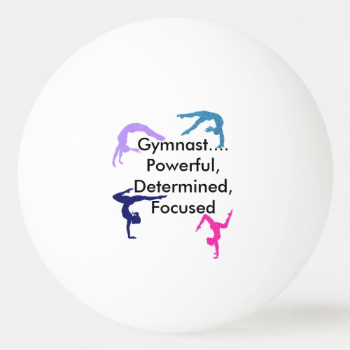 Gymnast Powerful Determined Focused Ping Pong Ball
