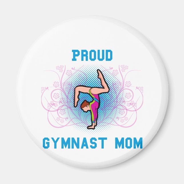 Gymnast Proud Mom Magnet (Front)