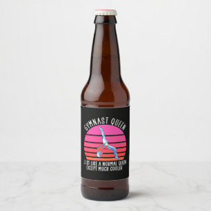 Gymnast Queen Beer Bottle Label