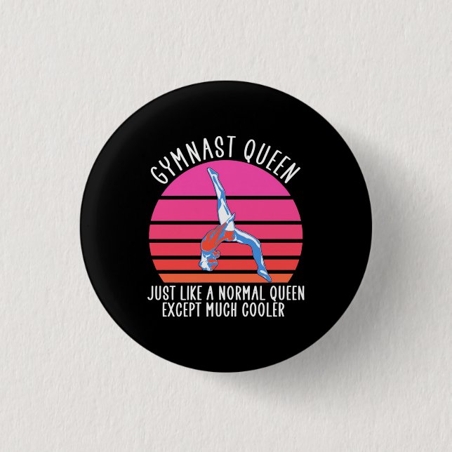 Gymnast Queen Button (Front)