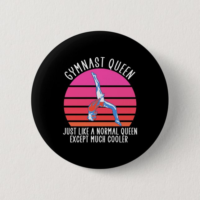 Gymnast Queen Button (Front)