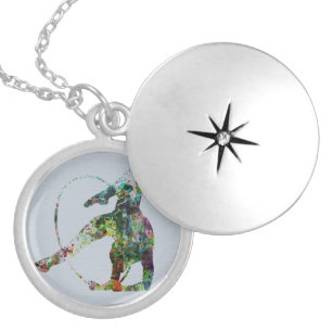 Gymnast Silver Plated Necklace