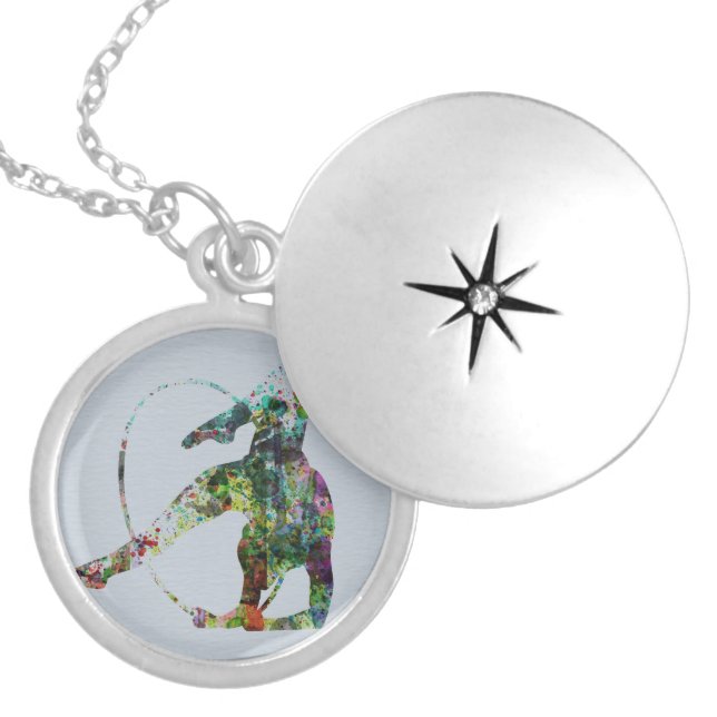 Gymnast Silver Plated Necklace (Front)