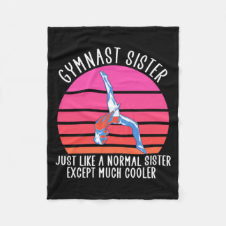 Gymnast Sister Fleece Blanket