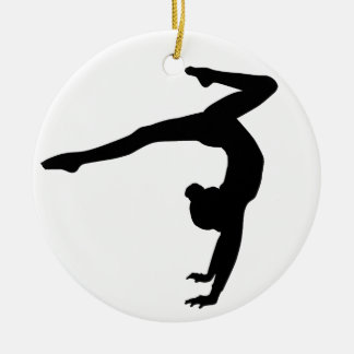 Gymnast Stag Handstand Gifts Ceramic Ornament