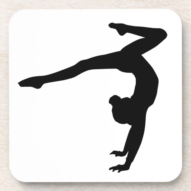Gymnast Stag Handstand Gifts Drink Coaster (Front)