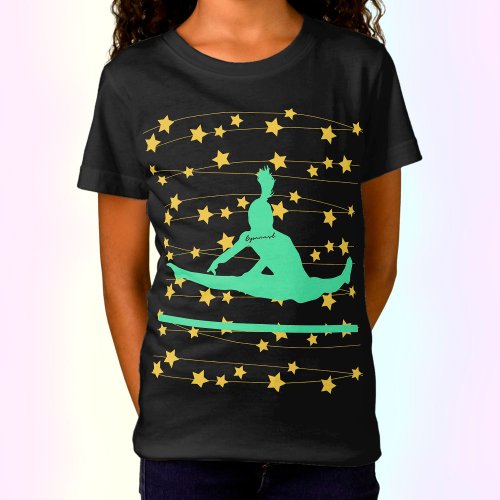 Gymnast Swirling Stars T_Shirt
