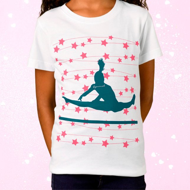 Gymnast Swirling Stars T-Shirt (Creator Uploaded)