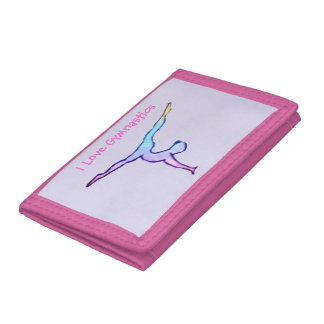 Gymnast tri-fold wallet