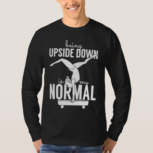Gymnast Tumbling Cheerleading Girls T-Shirt (Front)
