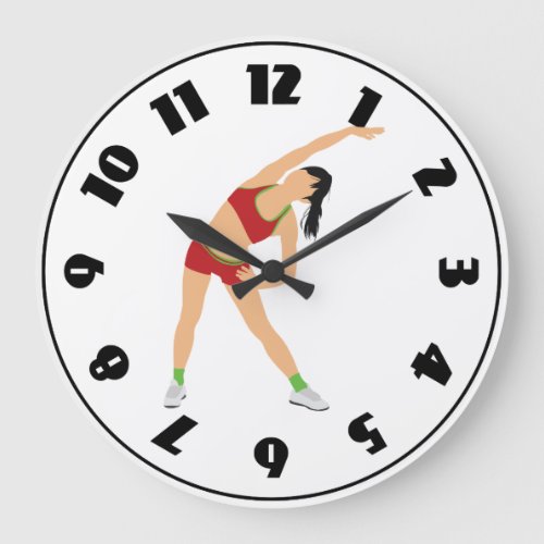 Gymnast Warming Up Clock