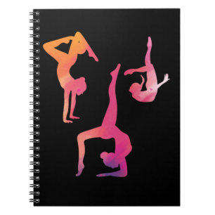Gymnast Women Rhythmic Gymnastics Colorful Notebook