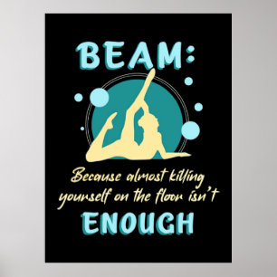 Gymnast Yourself On The Floor Poster