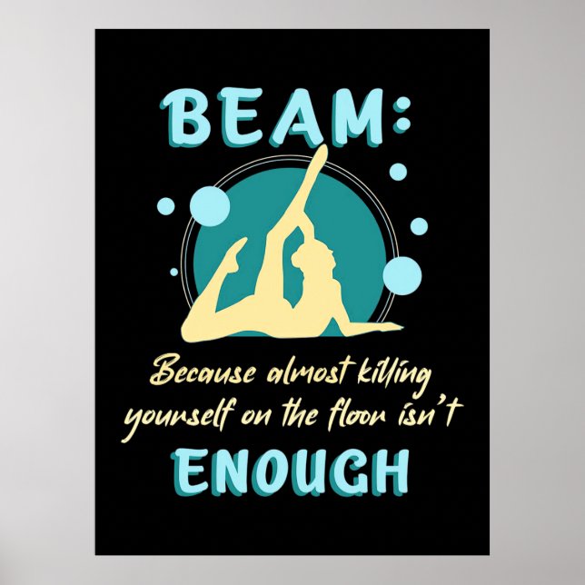 Gymnast Yourself On The Floor Poster (Front)