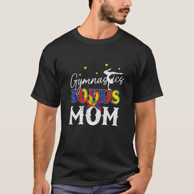 Gymnastic Bonus Mom  Stepmother Stepmom Gymnast 1 T-Shirt (Front)