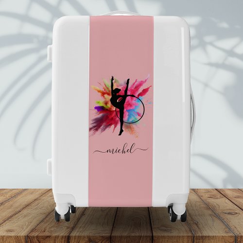 Gymnastic Colorful Powder Explosion Personalized Luggage