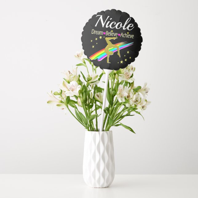 GYMNASTIC DREAMS PERSONALIZED DESIGN BALLOON (Vase)
