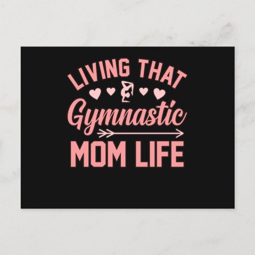 Gymnastic Mom Gymnast Gymnastics Sports Lover Grap Announcement Postcard