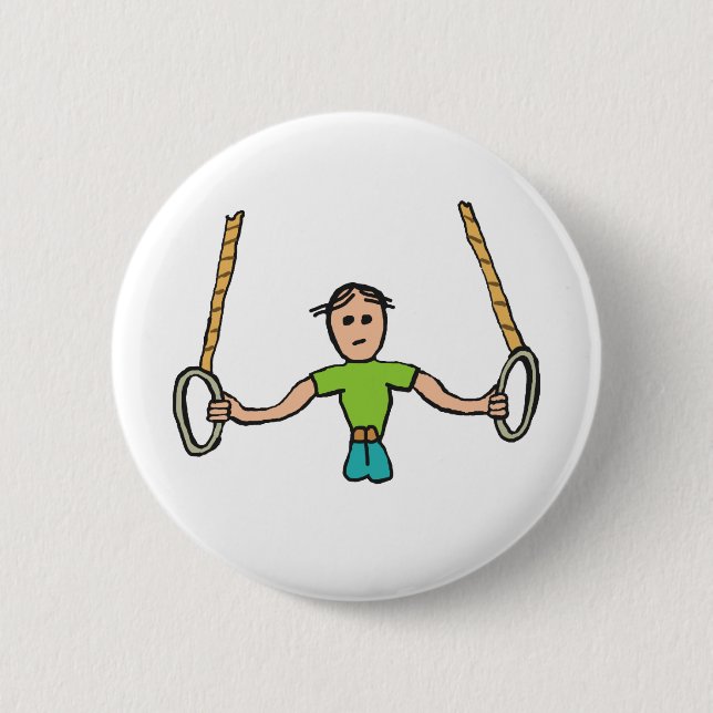 Gymnastic Rings Button (Front)
