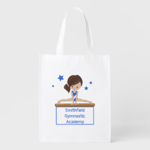 Gymnastic School Class Academy Custom Reusable Grocery Bag