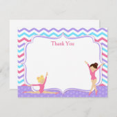 Gymnastic Thank You Notes (Front/Back)