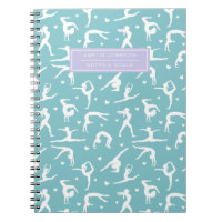 Gymnastic Training Teal Custom Name Modern