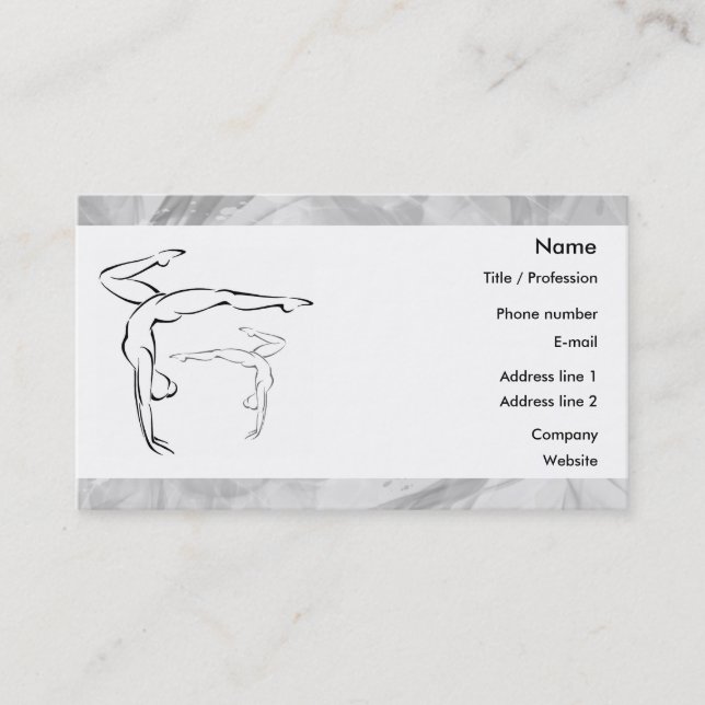 Gymnastics 2 business card (Front)