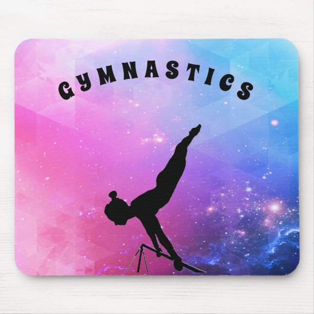 Gymnastics Abstract Mouse Pad (Front)