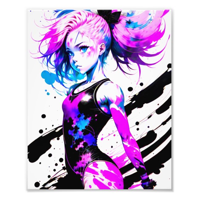 Gymnastics Abstract Spirit of the Gymnast Photo Print (Front)