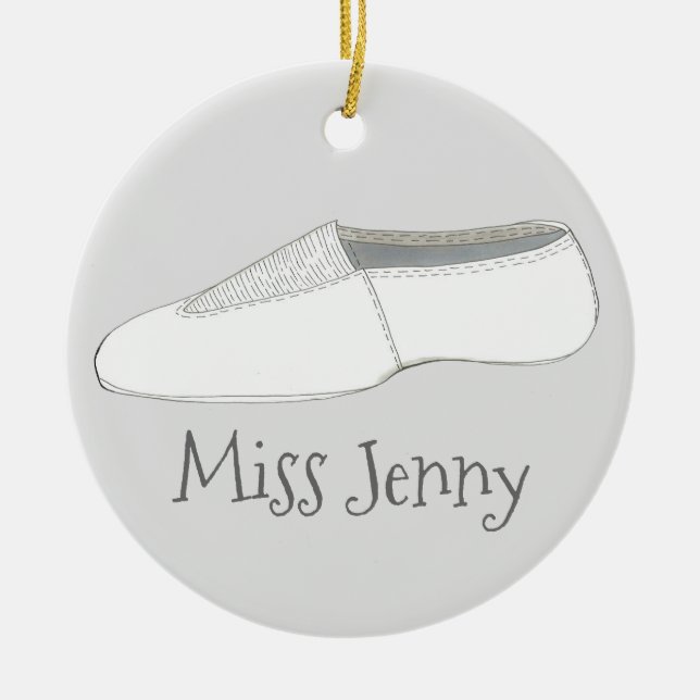 Gymnastics Acro Acrobatics Dance Teacher Coach Ceramic Ornament (Front)